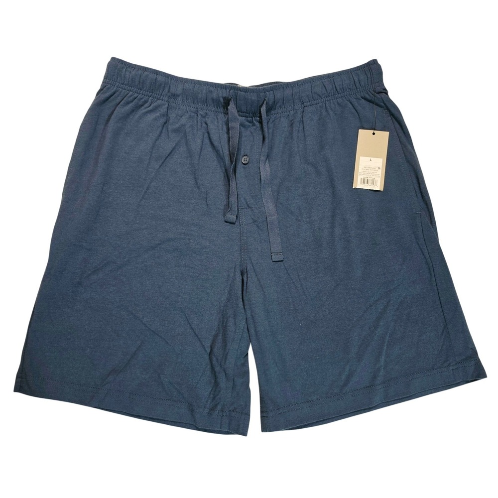 Goodfellow & Co Mens Knit Lounge Shorts Navy Blue Sleep Pajama Size L NWT